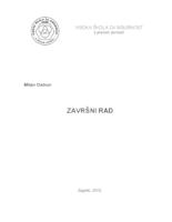 prikaz prve stranice dokumenta Sustav upravljanja sigurnošću ososba i imovine u industrijskoj zoni - Holding Đuro Đaković Slavonski Brod